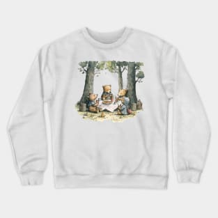 Teddy Bear Picnic Watercolor Crewneck Sweatshirt